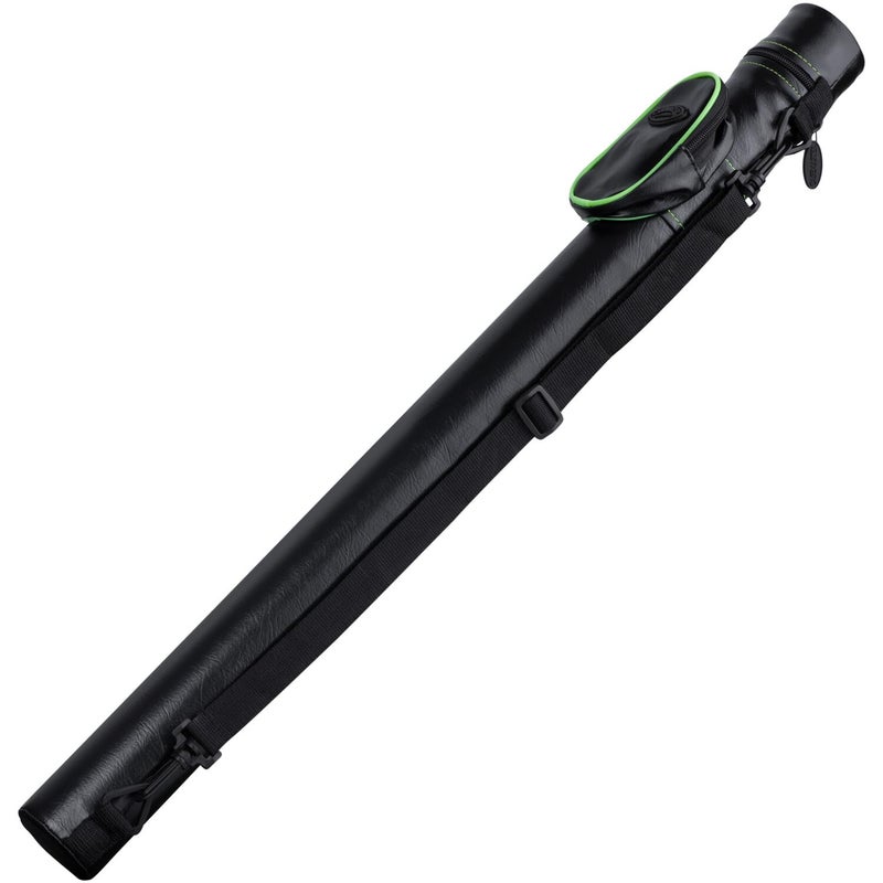 Casemaster Q-Vault Supreme Billiard/Pool Cue Hard Case, Holds 1 Complete 2-Piece Cue (1 Butt/1 Shaft), Black with Green Trim - Image 5